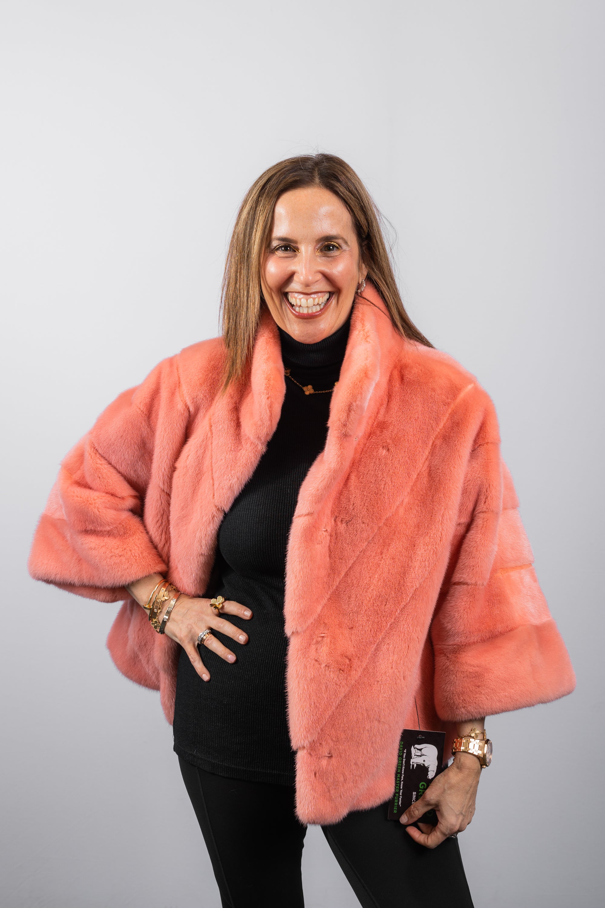Coral Mink Jacket