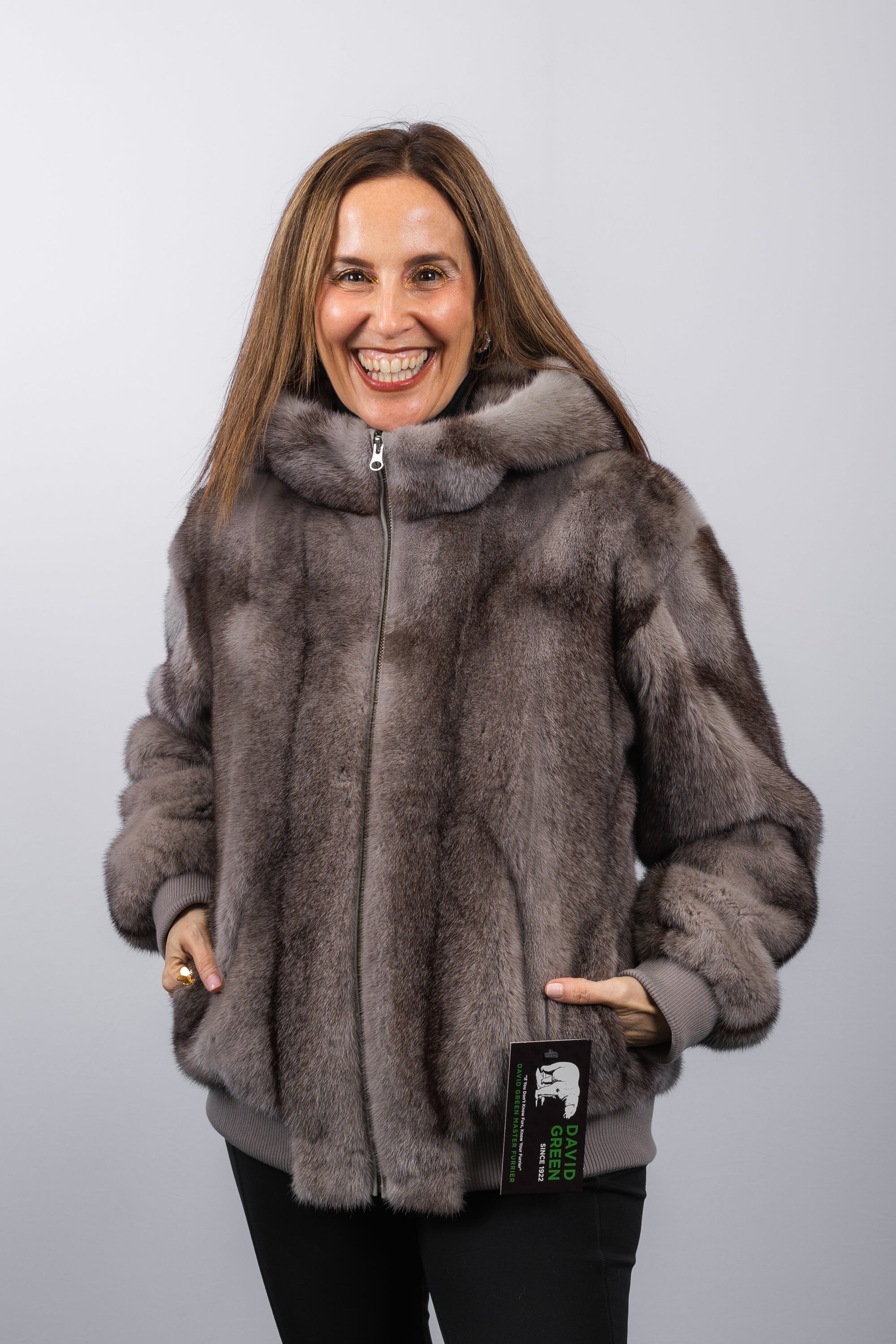 Granite Cross Mink Jacket