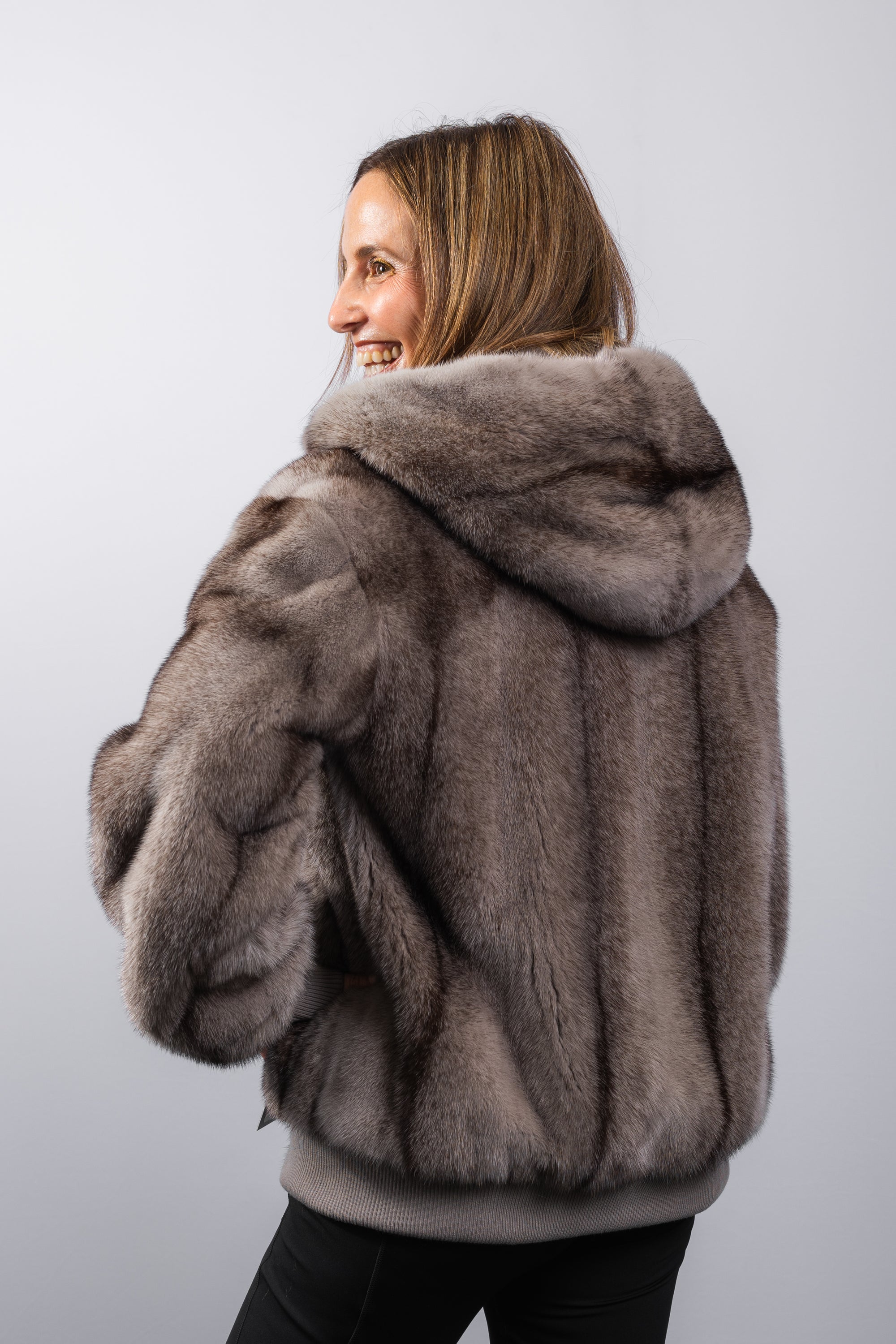 Granite Cross Mink Jacket