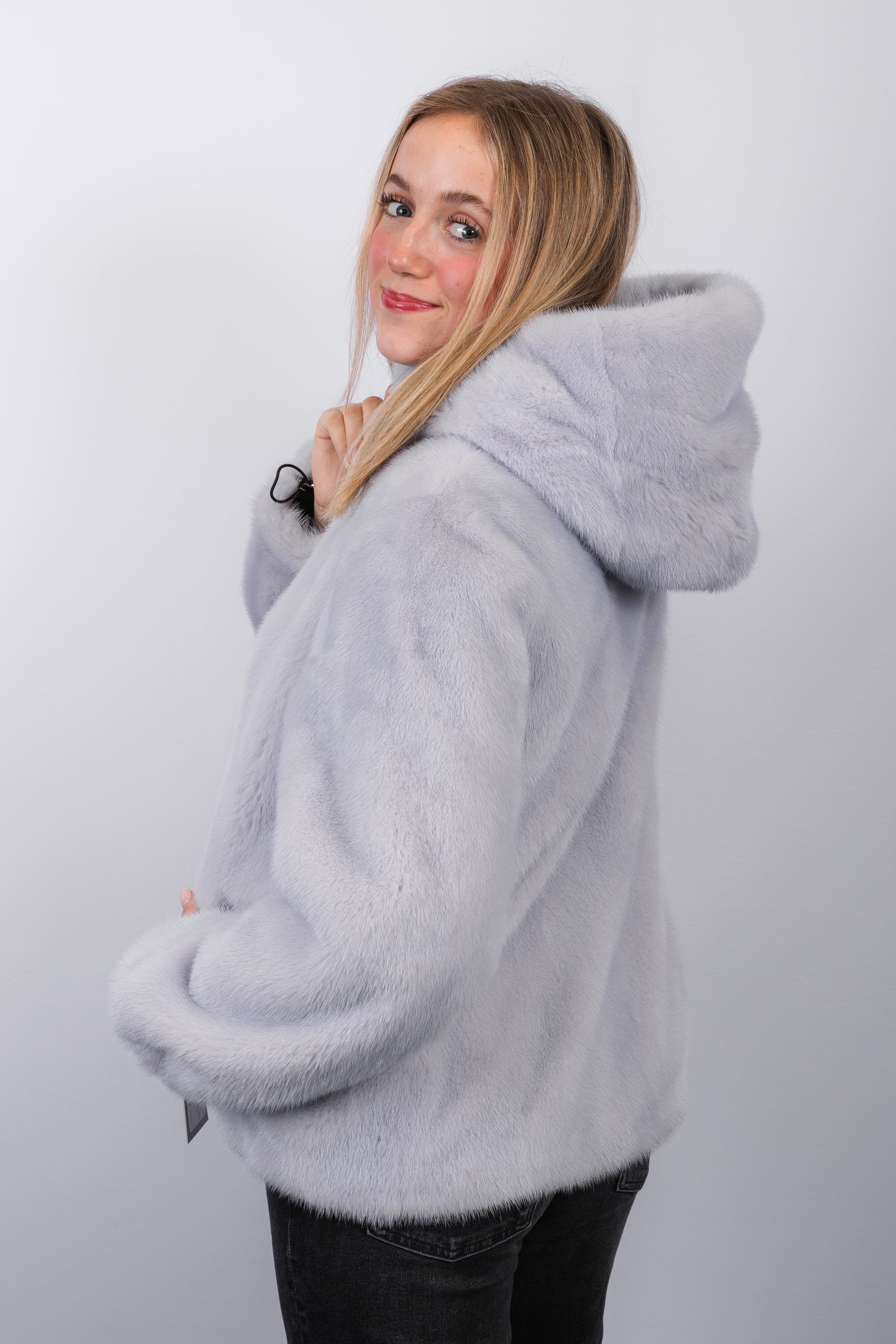 Glacier Blue Mink/Navy Fabric Jacket