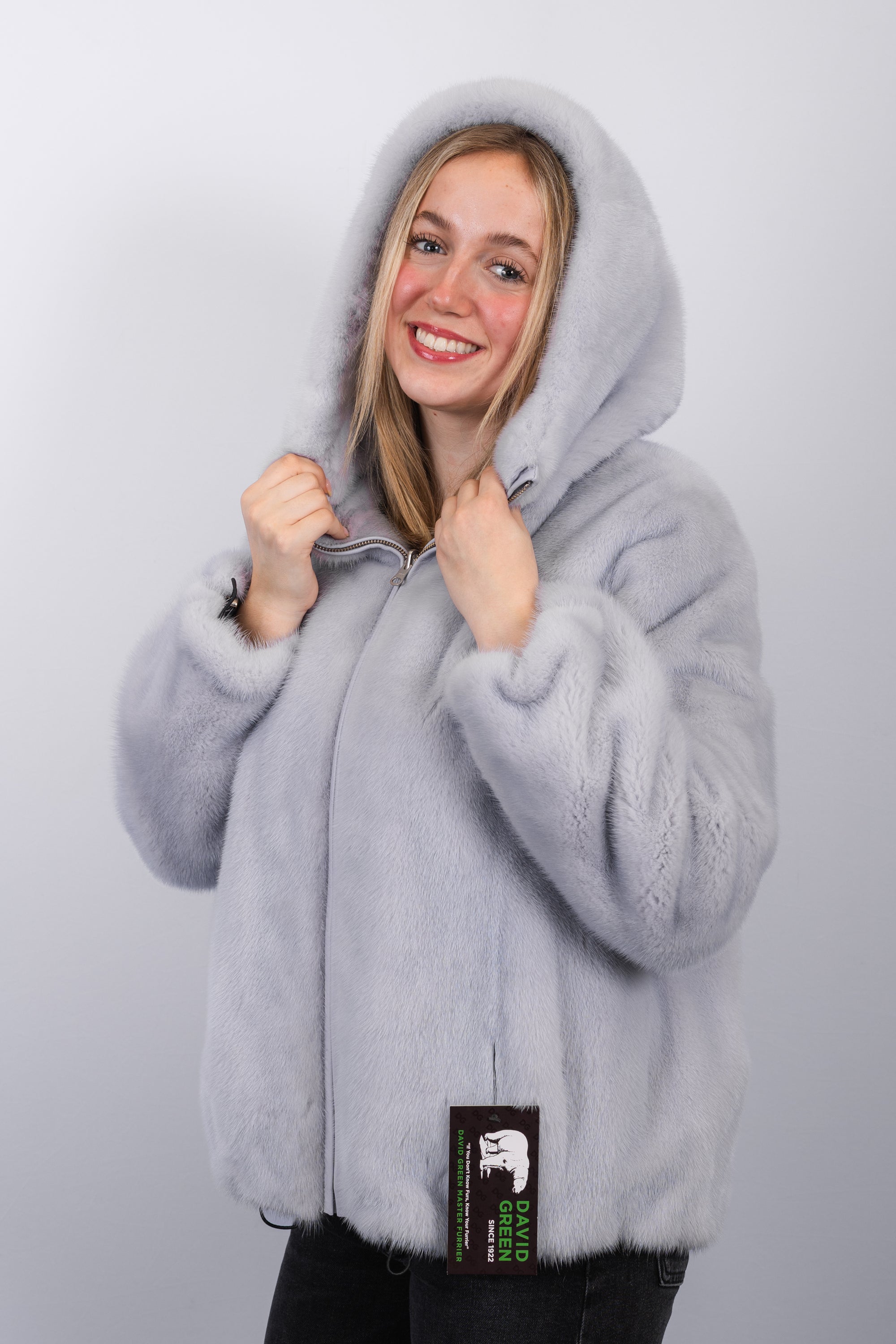 Glacier Blue Mink/Navy Fabric Jacket