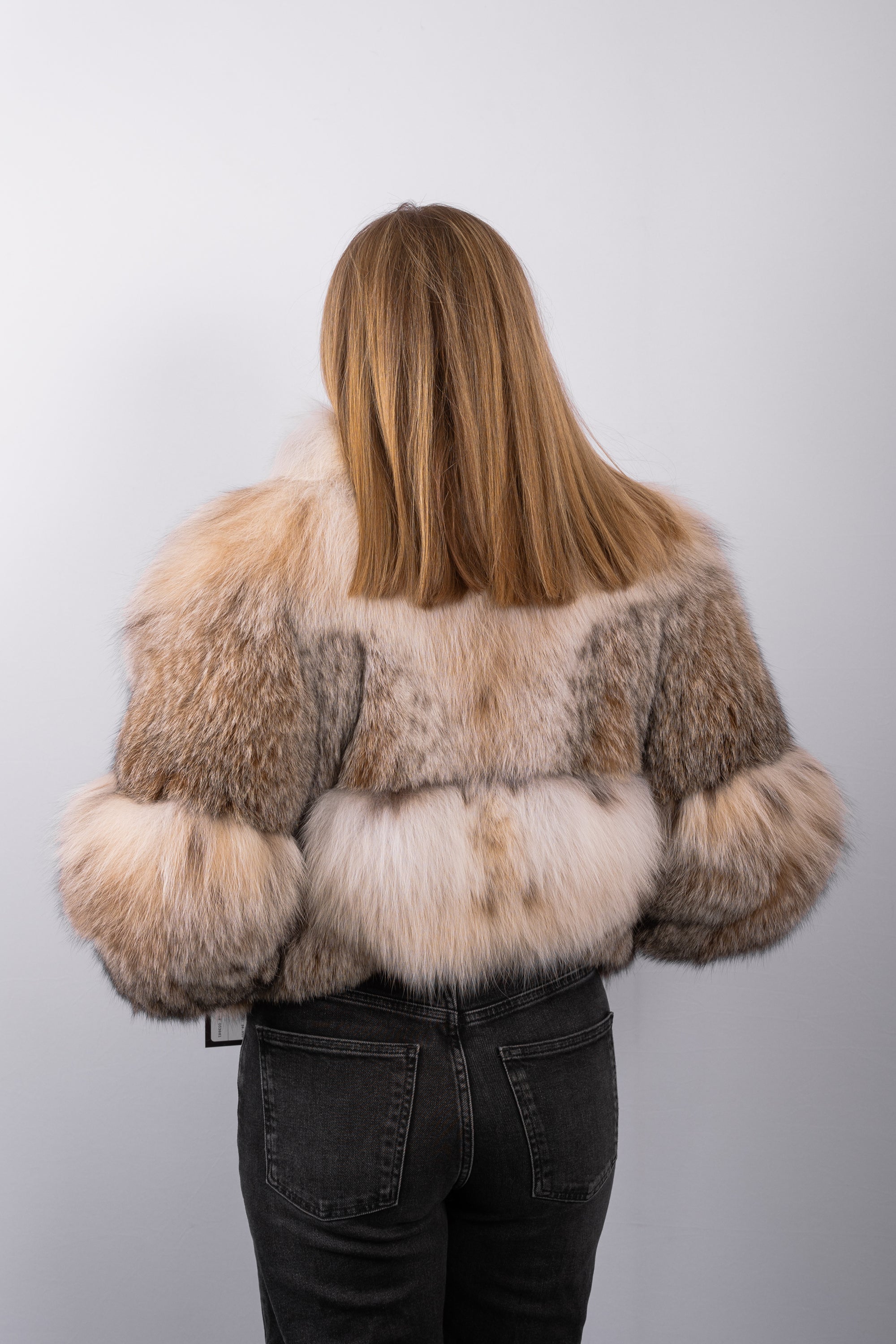 Natural Canadian Lynx Jacket - 3/4 sleeve