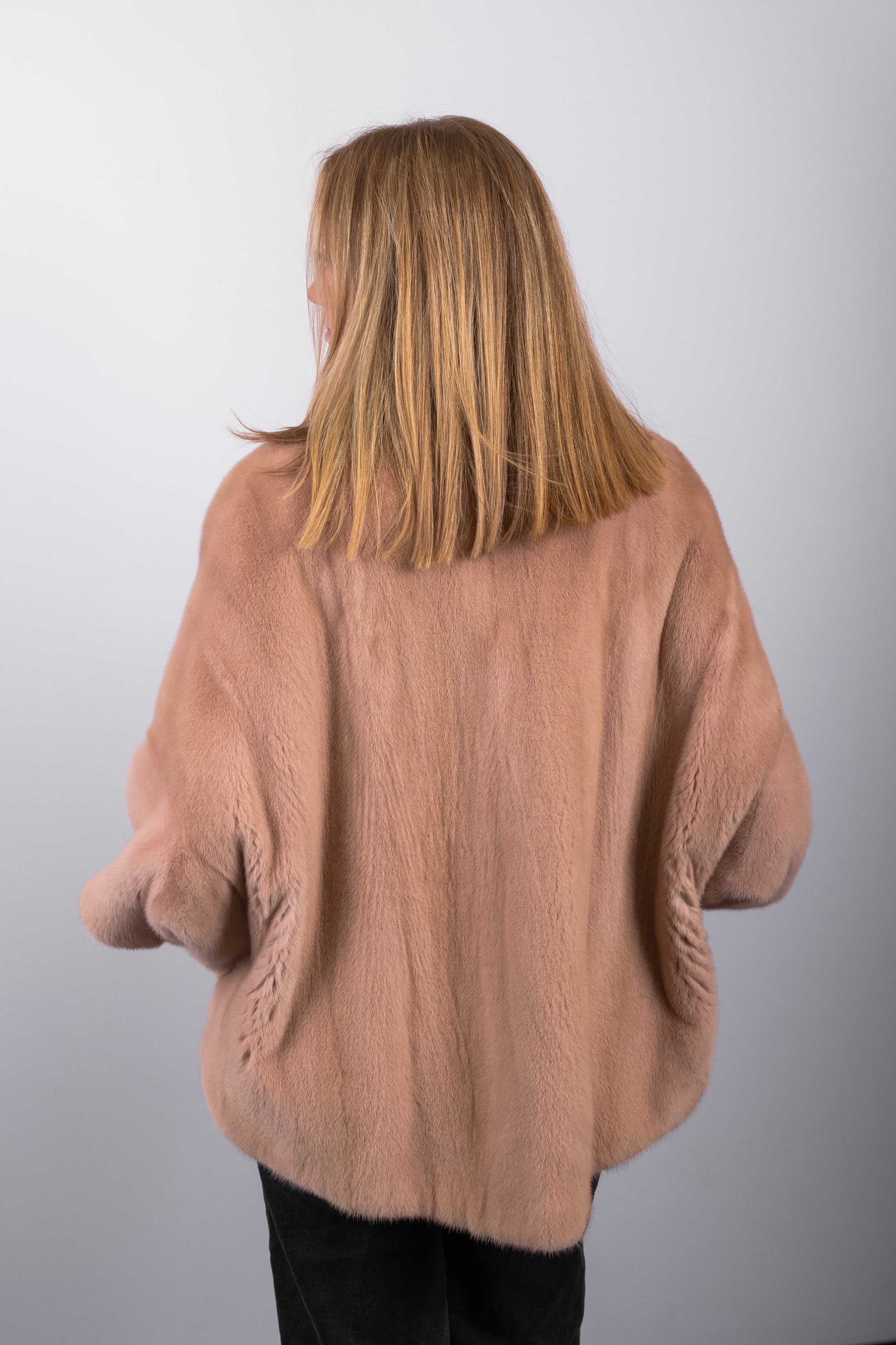 Champagne Blush Mink Jacket