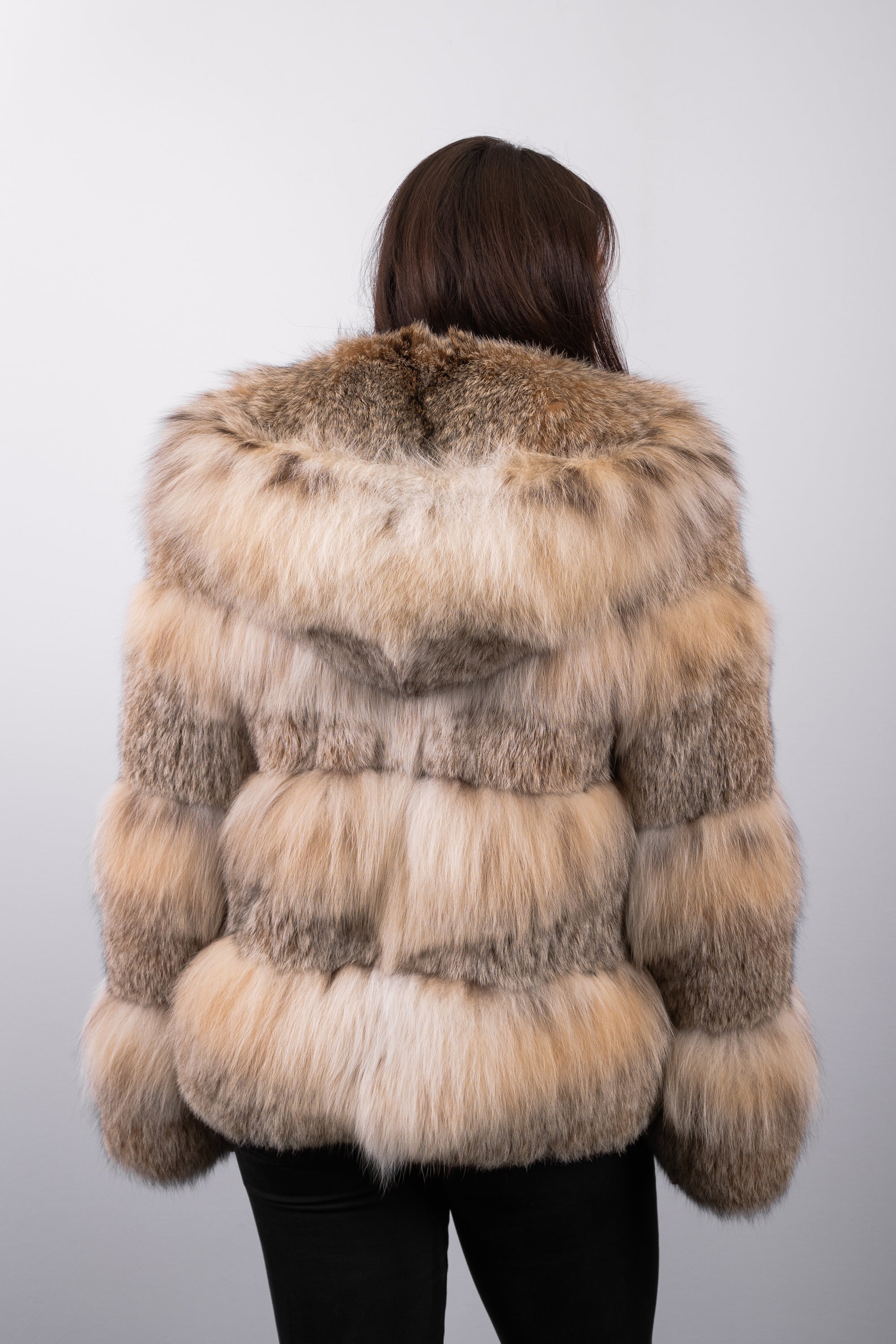 Natural Canadian Lynx Jacket w/ Hood