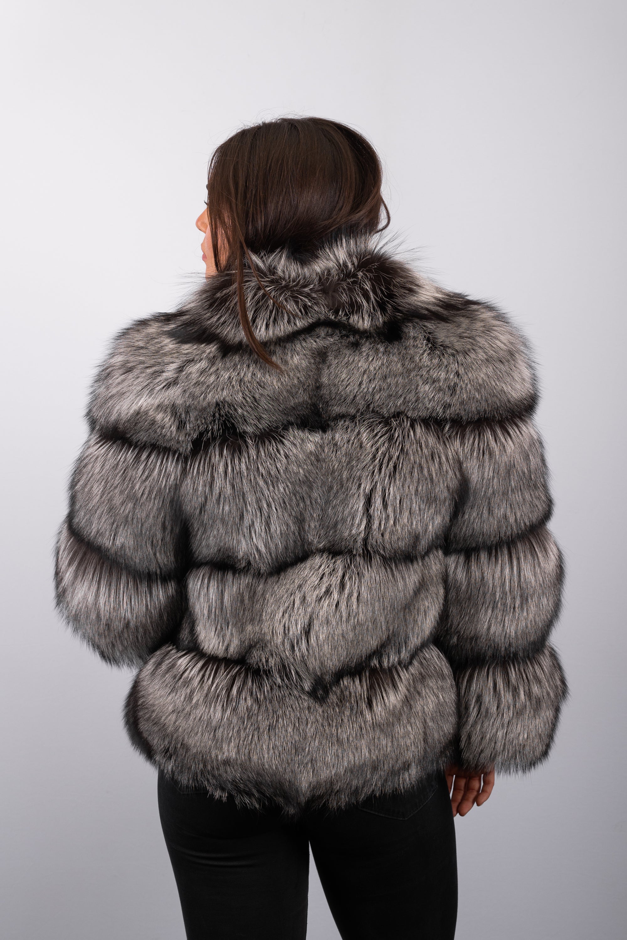 Natural Silver Fox Jacket
