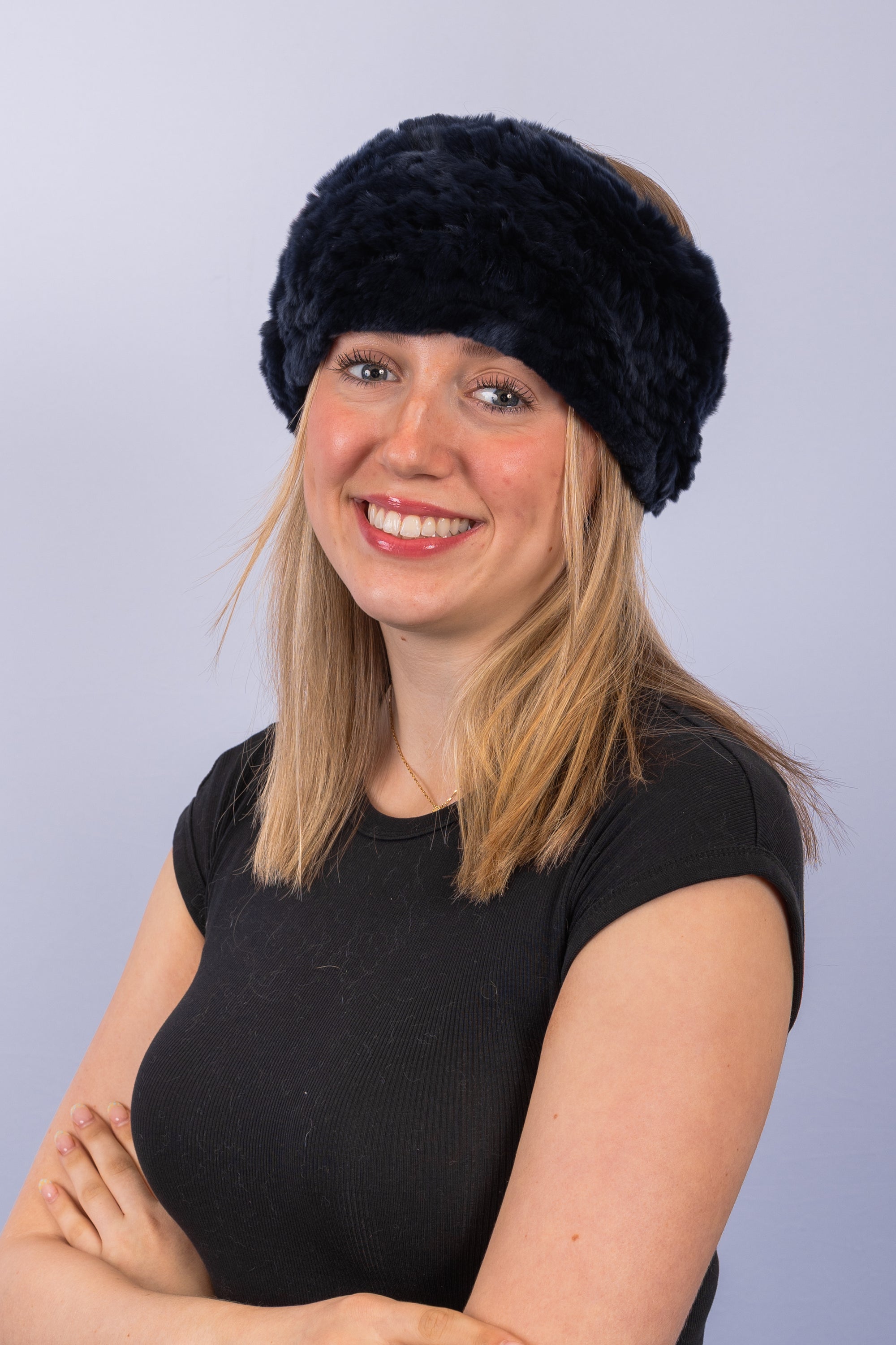 Midnight Navy Rex Rabbit Headband