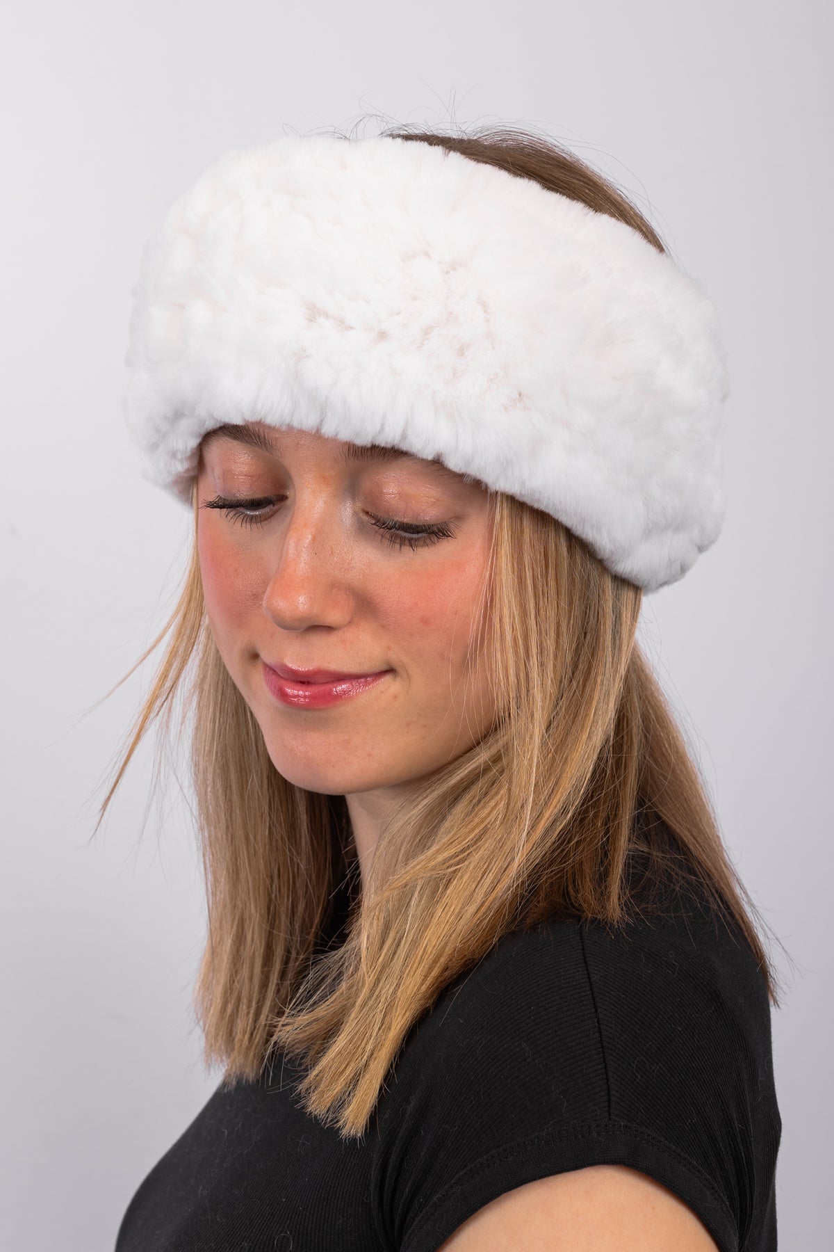 White Rex Rabbit Headband