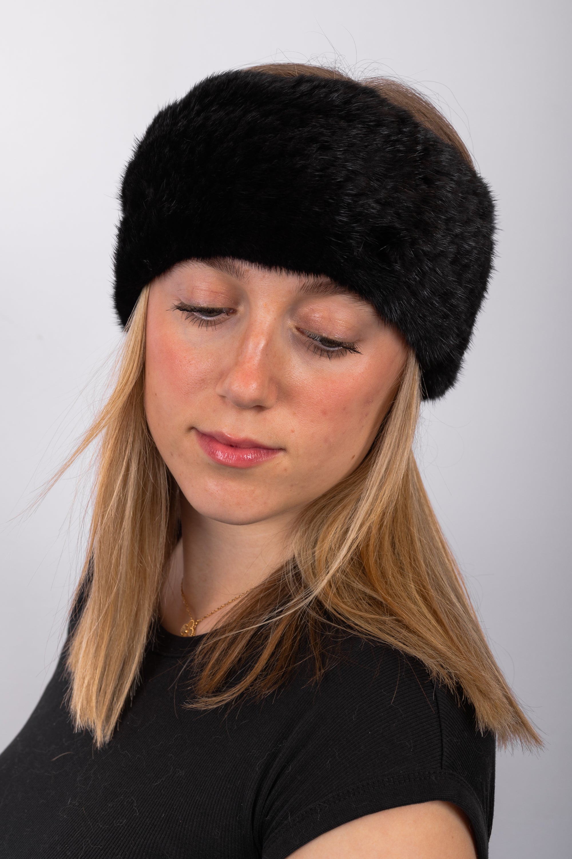 Black Mink Headband