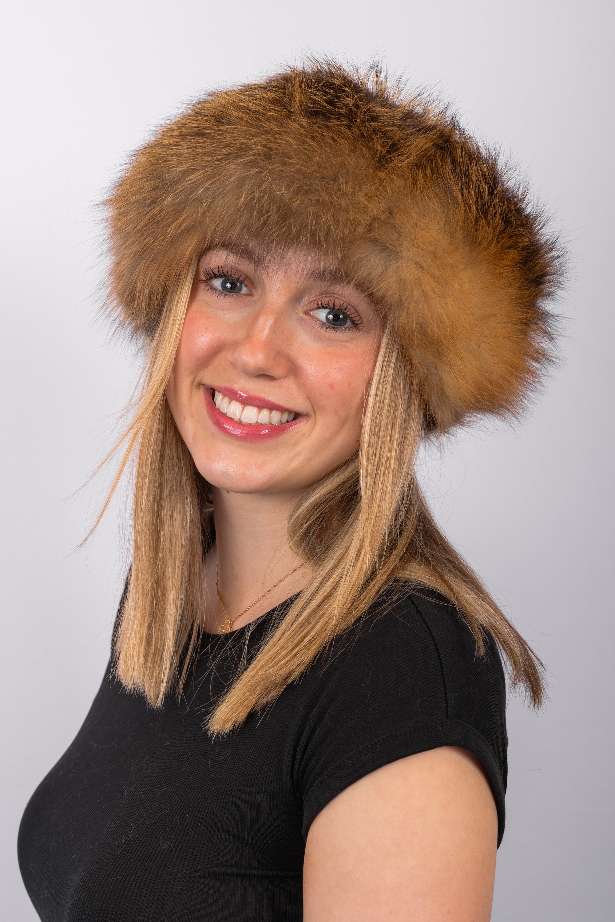 Natural Cross Fox Headband