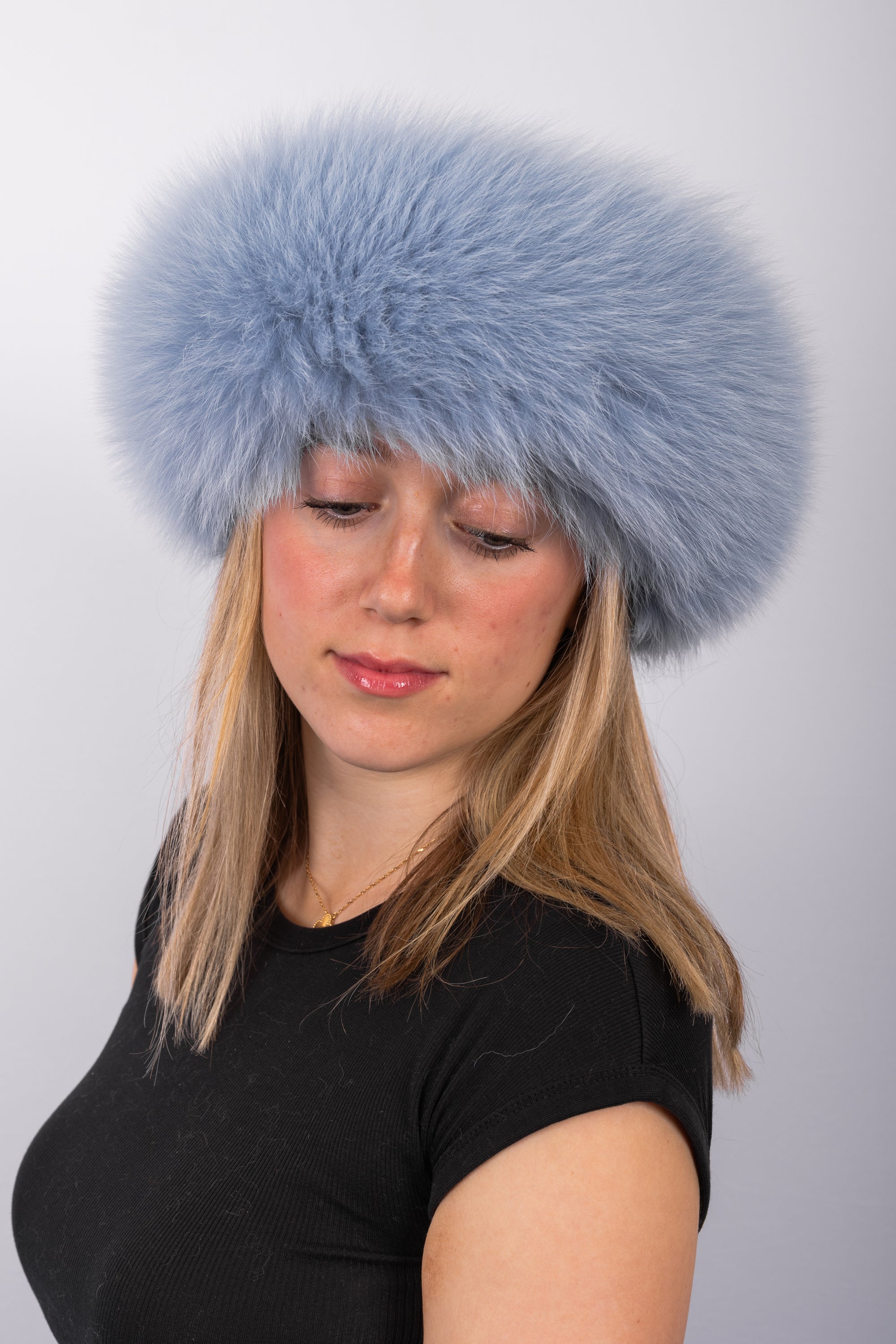 Sky Blue Fox Headband