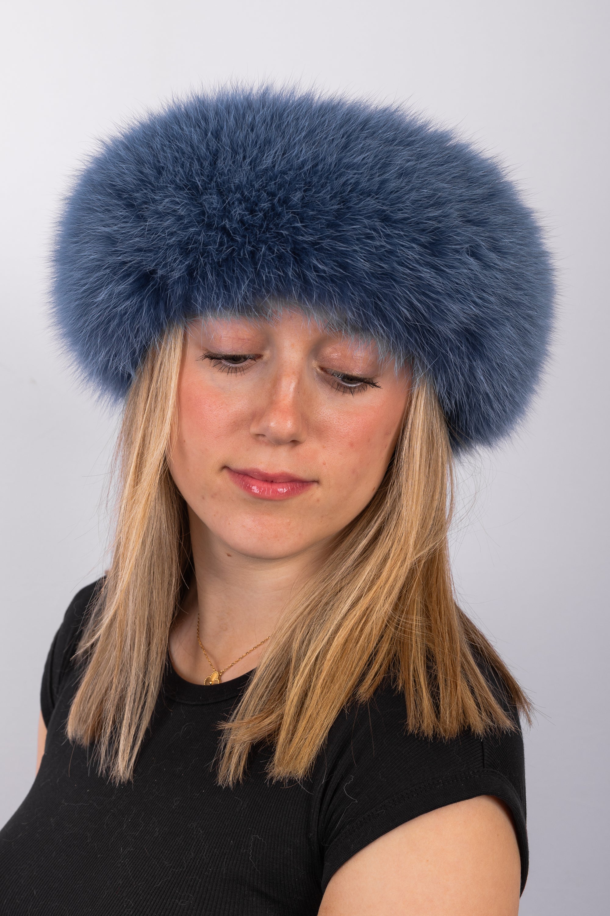 Denim Fox Headband
