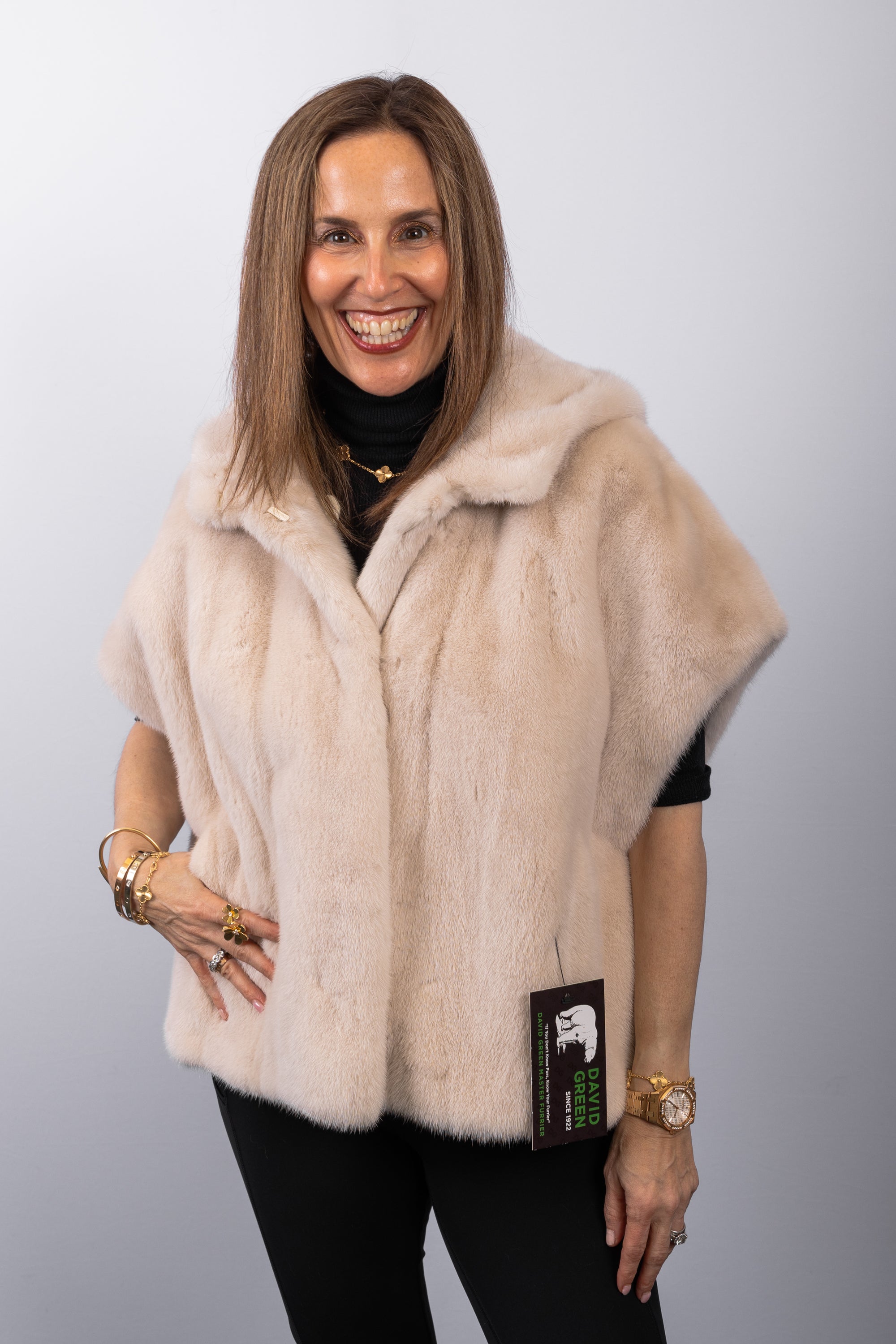 Champagne Pearl Mink Vest