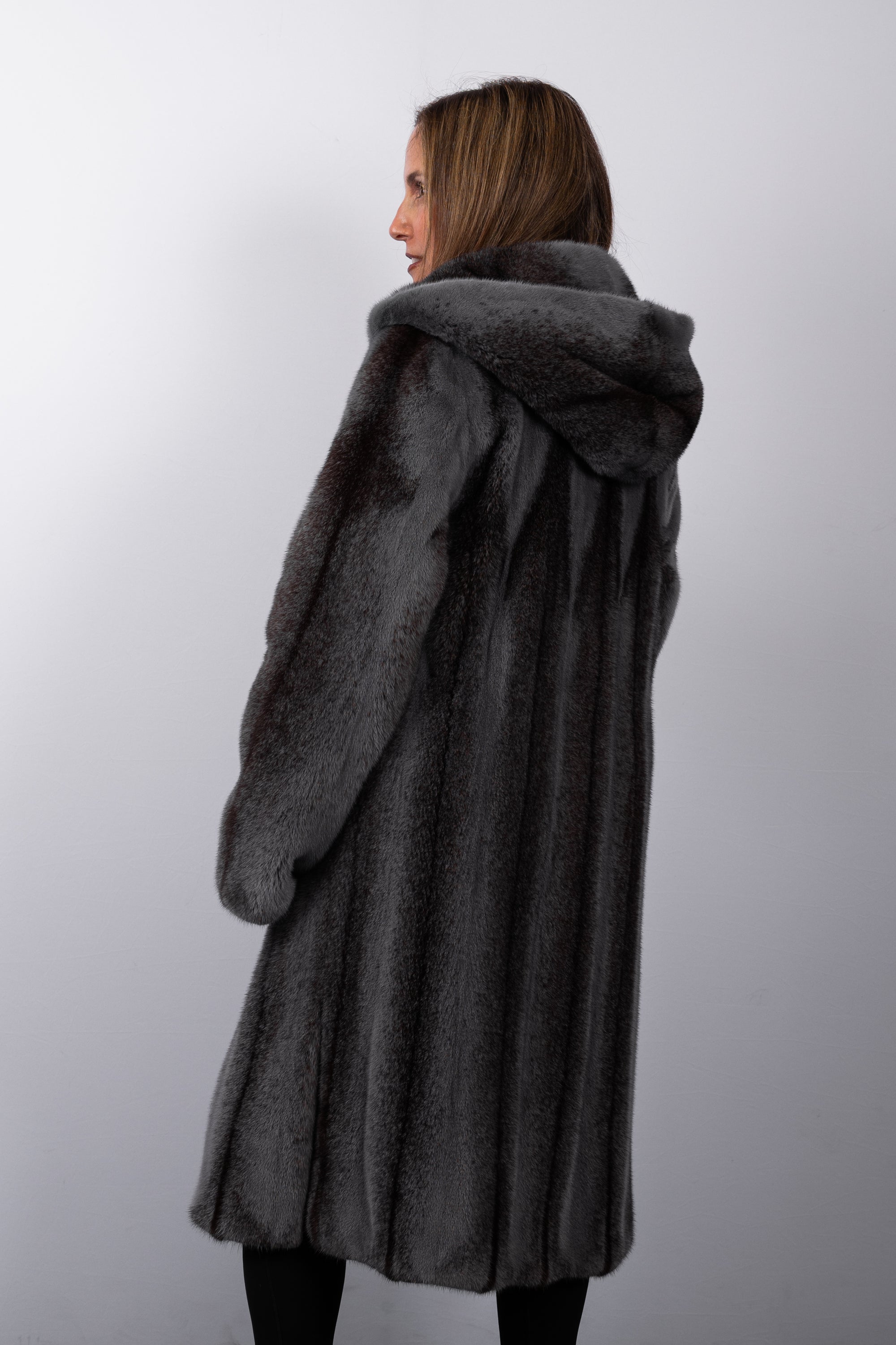 Graphite Cross Mink Jacket