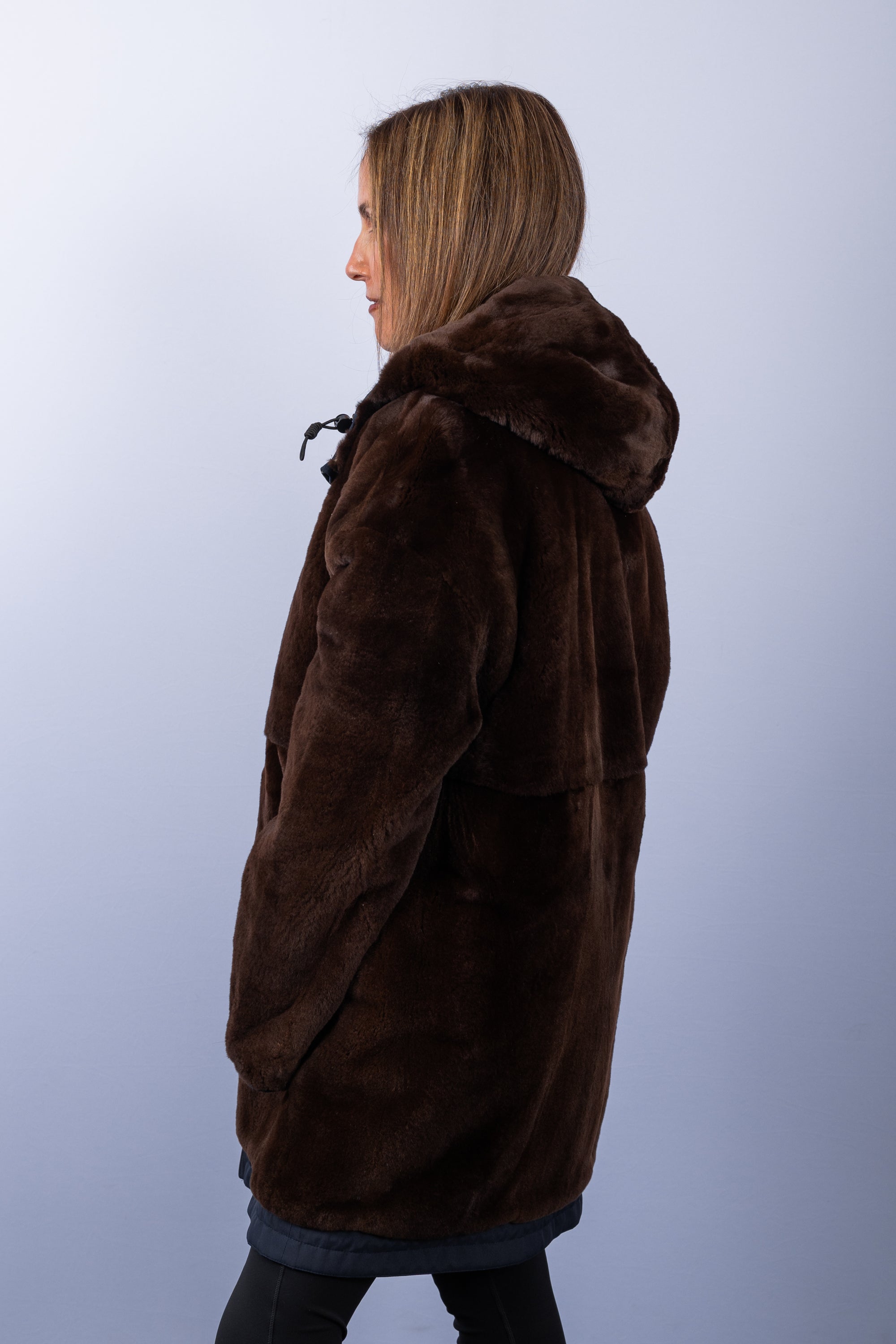 Espresso Pluck Mink/Navy Fabric Jacket