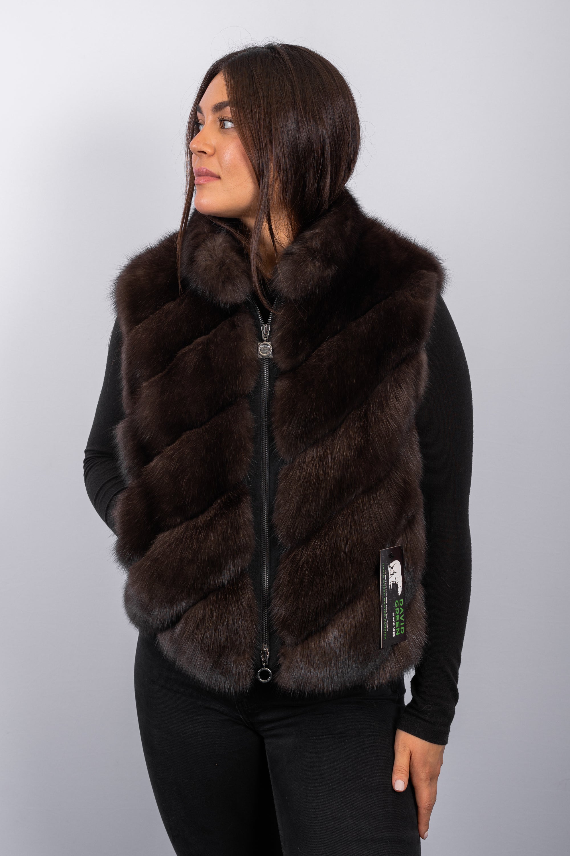 Natural Russian Sable Vest