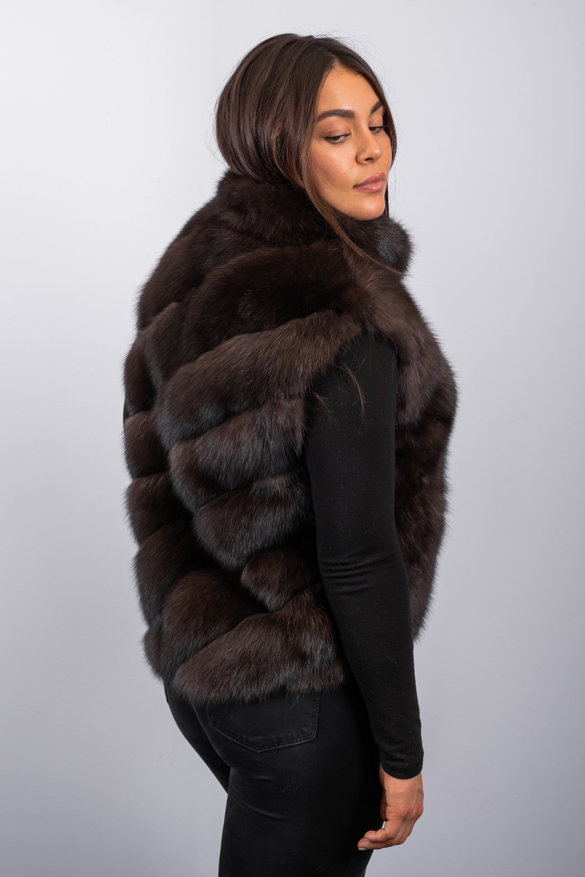Natural Russian Sable Vest