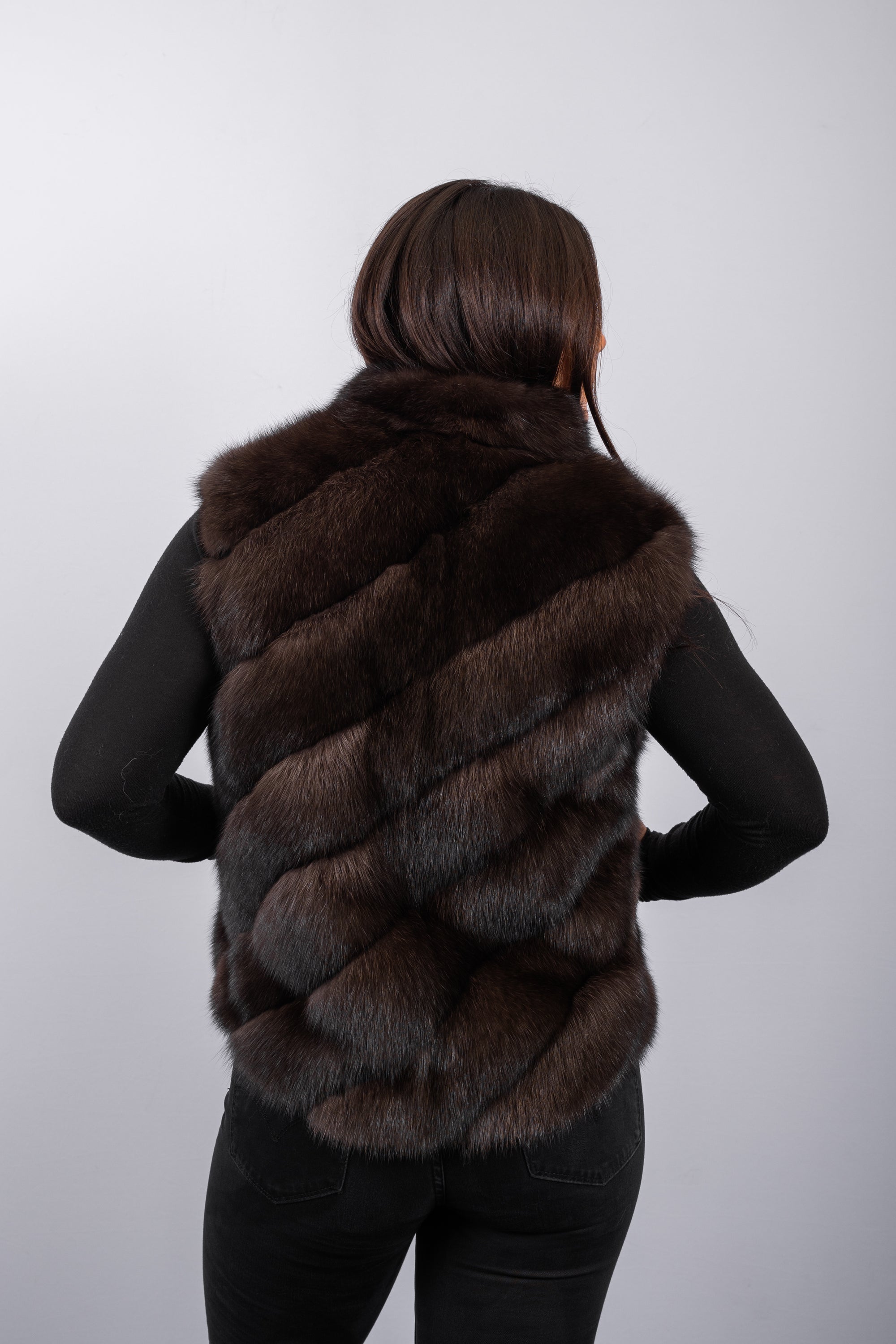 Natural Russian Sable Vest