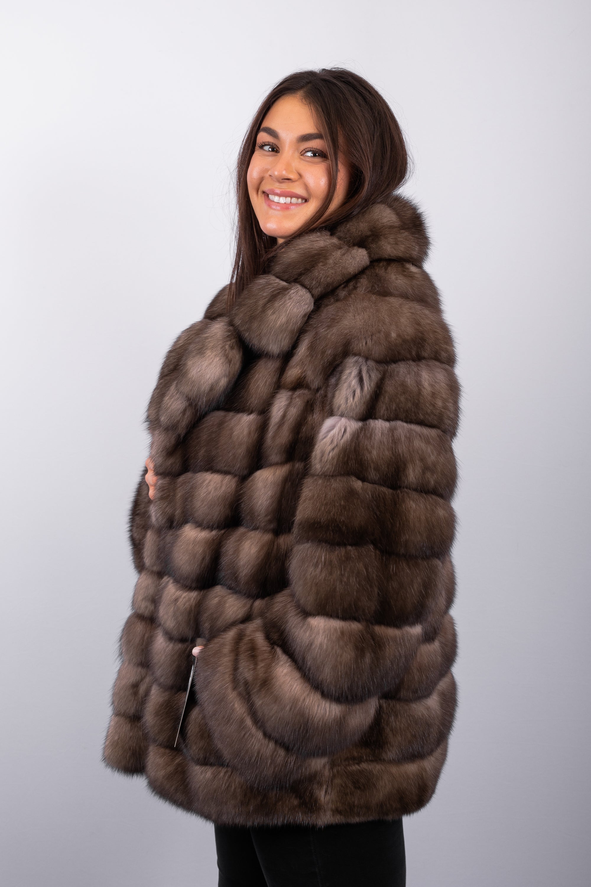 Natural Tortora Russian Sable Jacket