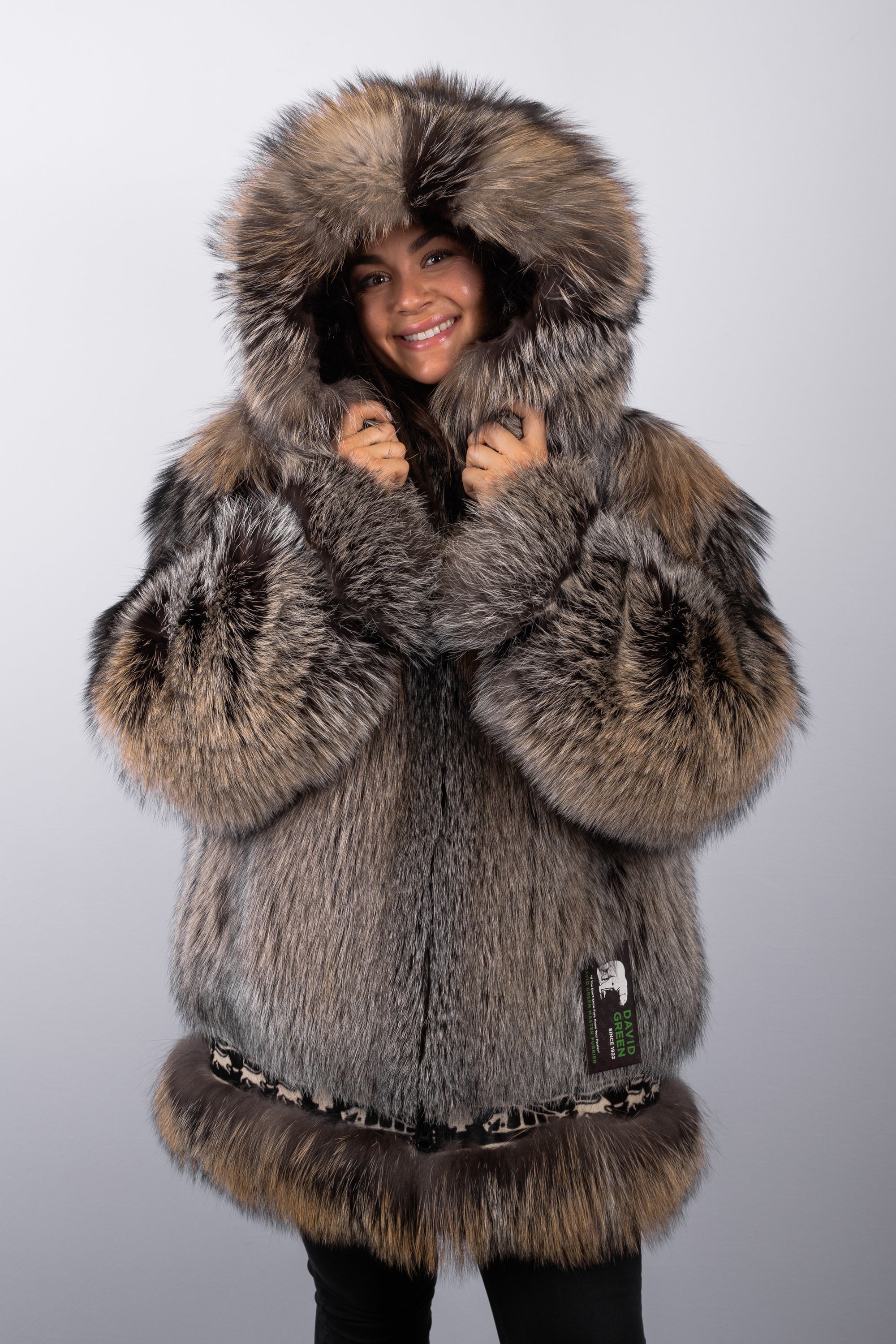 Natural Cross Fox Parka