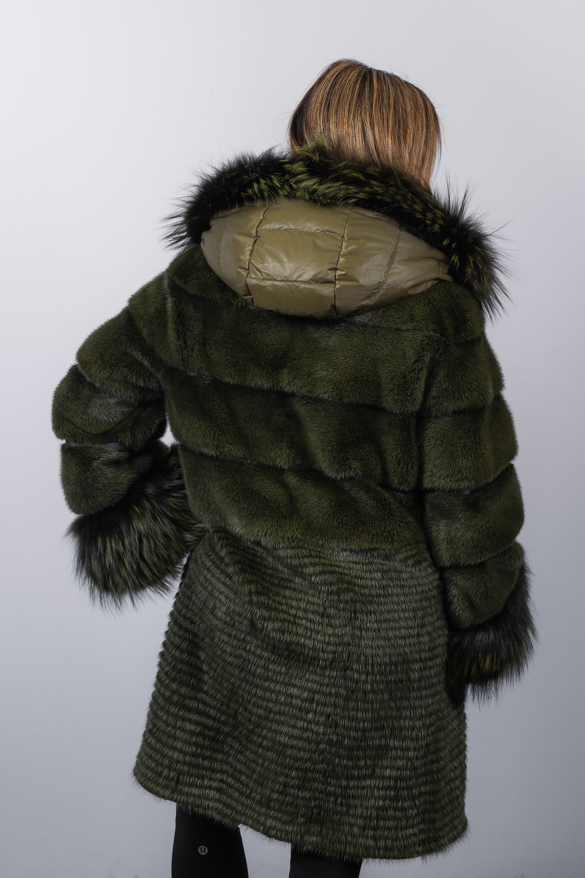 Army Mink/DTM Silver Fox Jacket