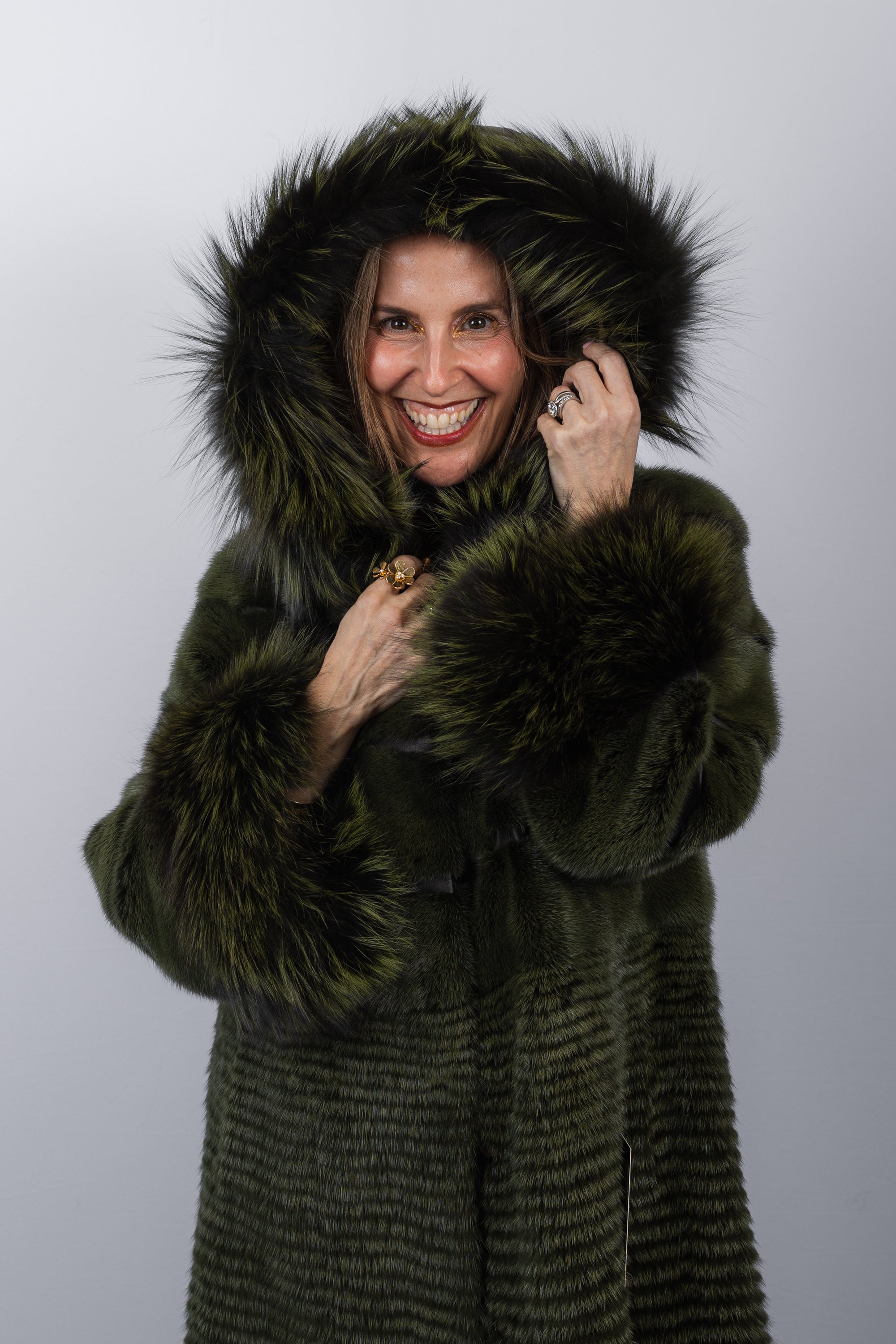 Army Mink/DTM Silver Fox Jacket