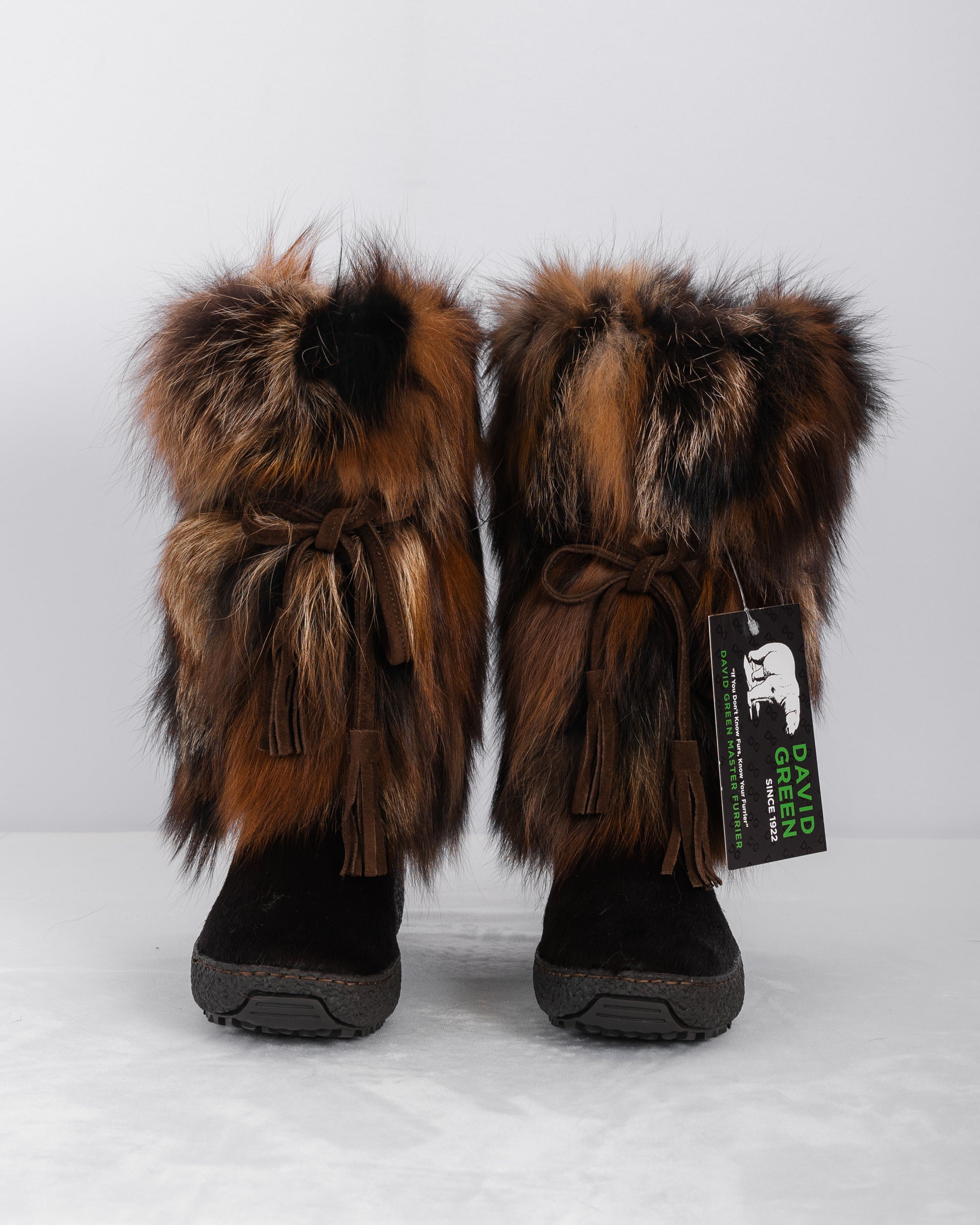 Espresso Multi Fox/Espresso Calfskin Boots