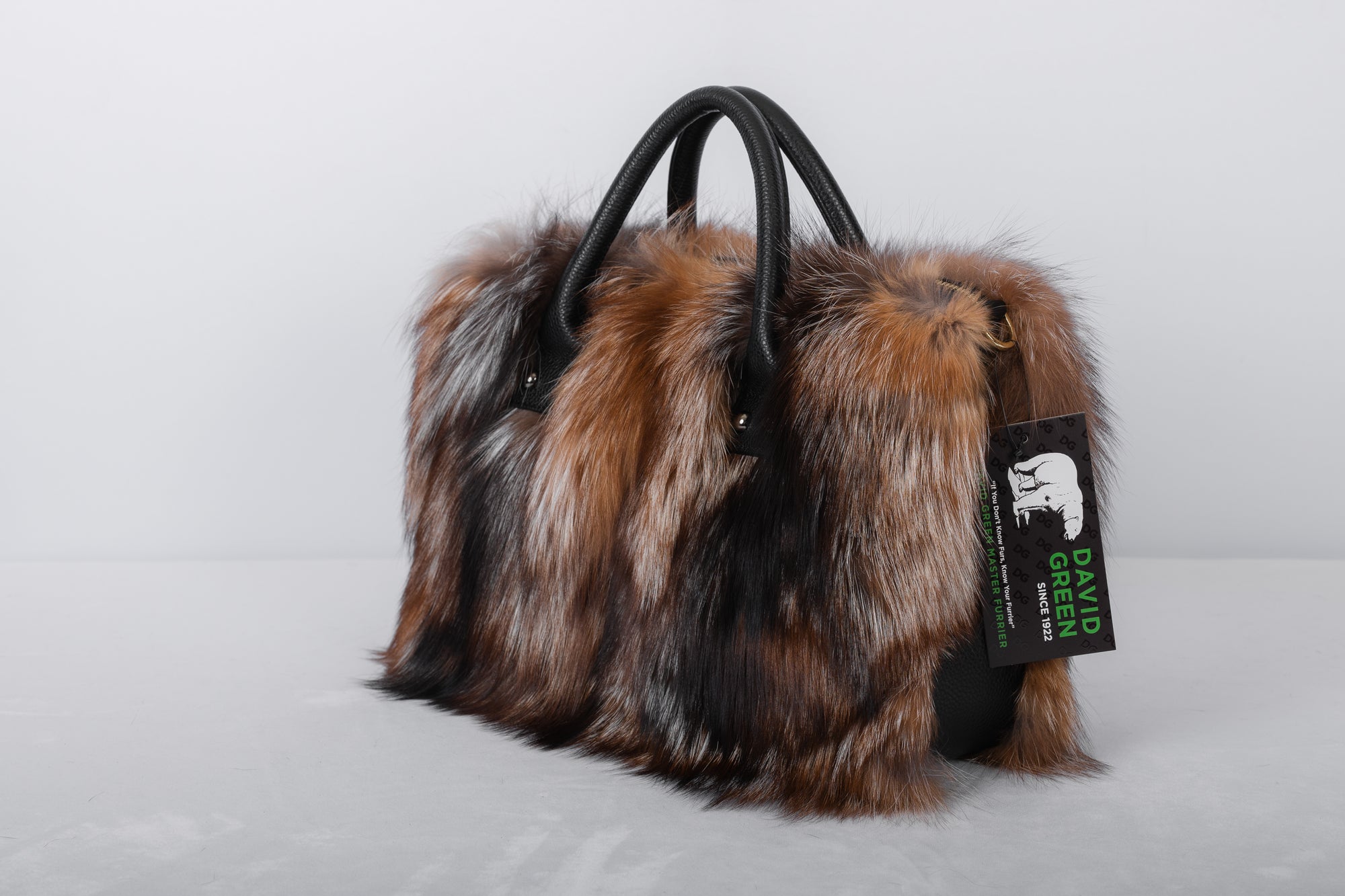 Crystal Silver Fox Handbag