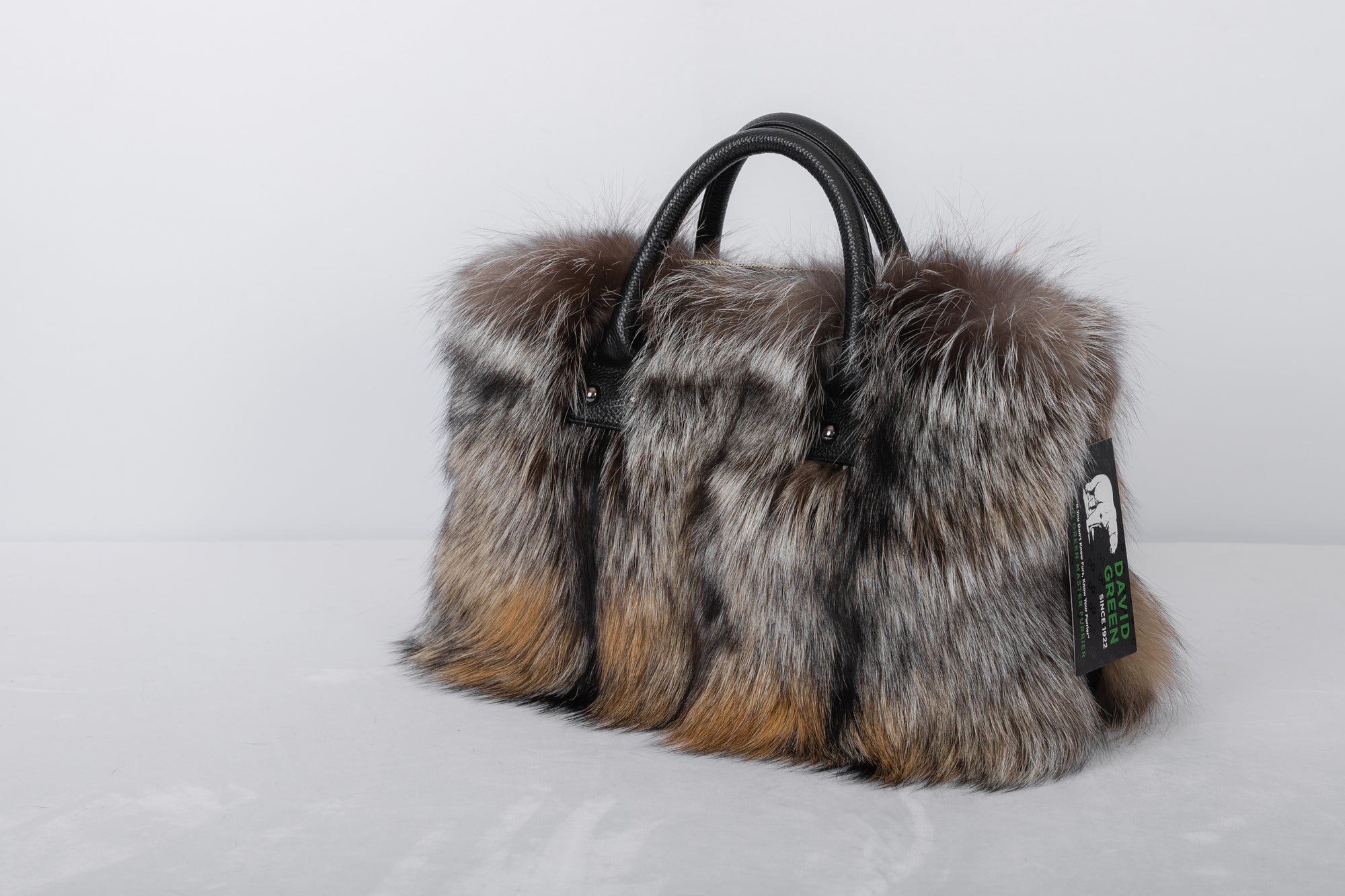 Natural Cross Fox Handbag