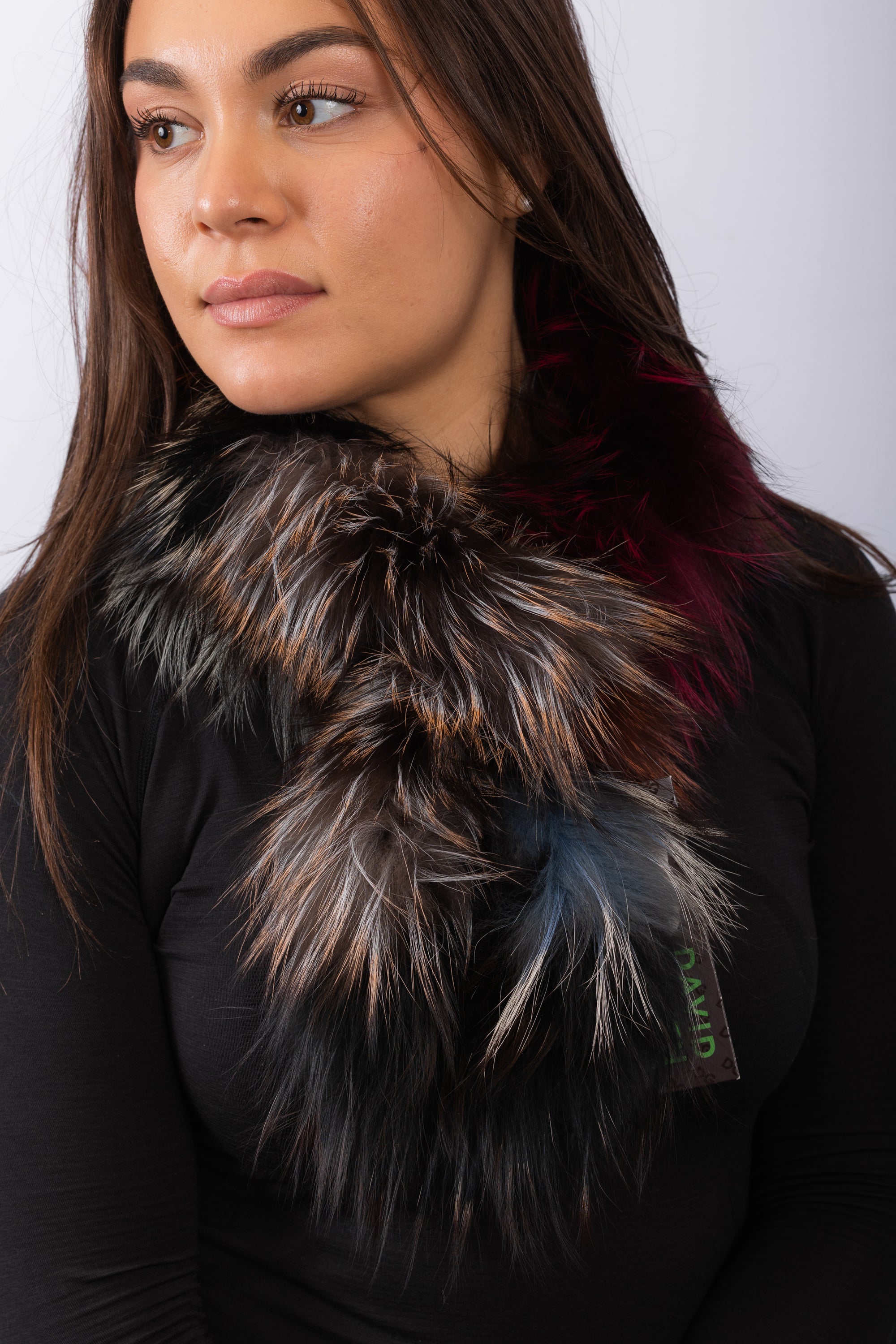 Multicolor Fox Scarf - Short