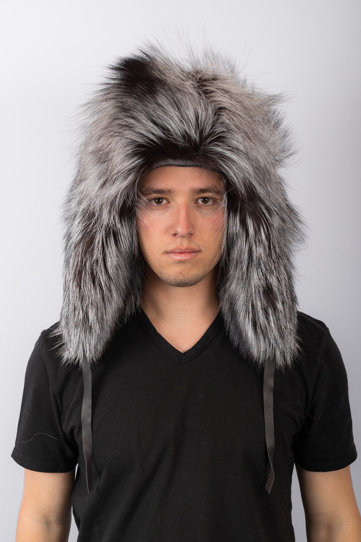 Foss Hat Natural Silver Fox Musher Hat
