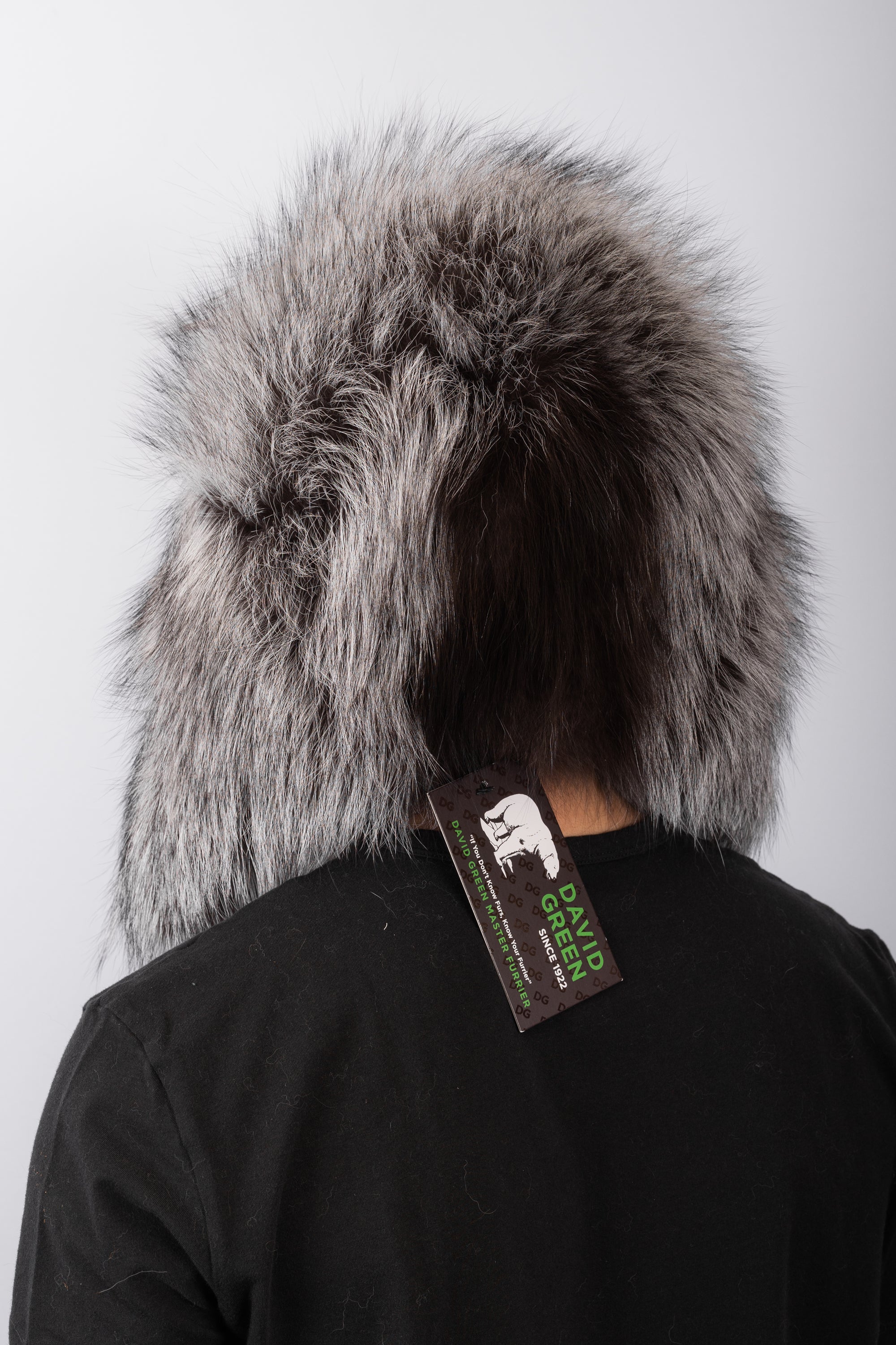 Natural Silver Fox Musher Hat