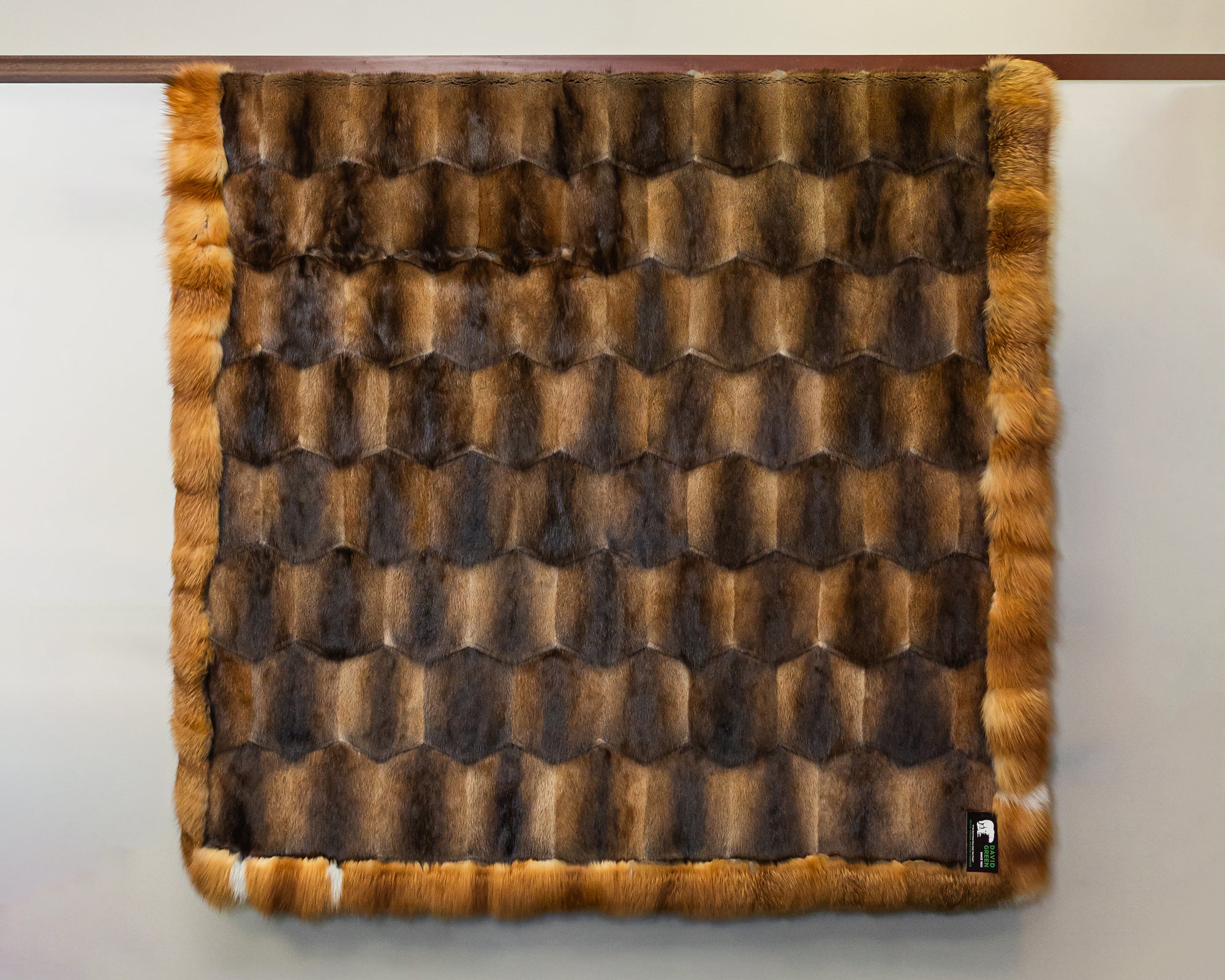 Natural Muskrat/Red Fox Blanket