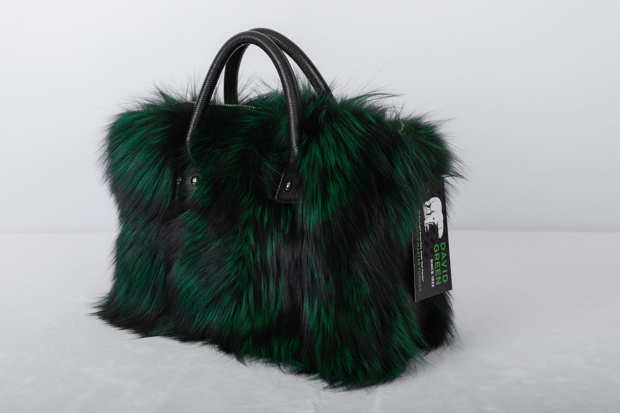 Emerald Silver Fox Handbag